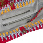 Strandtaske - rød/gul/mørkeblå/navy/hvid/brun