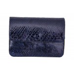 2. Sorterings Mbour KENZINA Python Clutch Blå Poleret