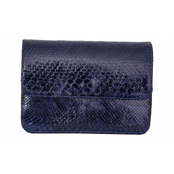 2. Sorterings Mbour KENZINA Python Clutch Blå Poleret
