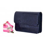 2. Sorterings Mbour KENZINA Python Clutch Blå Poleret