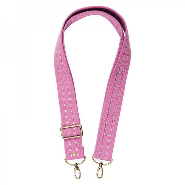 Strap - Pink med sølvprikker