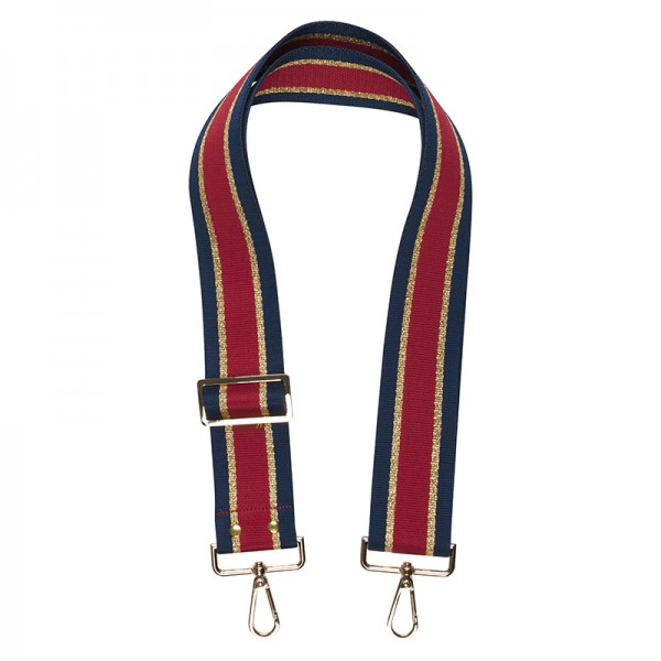 Strap - Navy/Guld/Rød